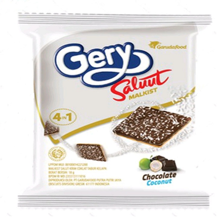 Gery Saluut Malkist Chocolate Coconut 1 renteng