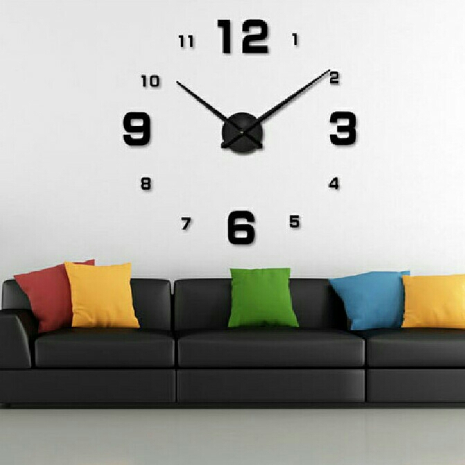 Giant Wall Clock Jam Dinding Raksasa OMHAL0BKL D10