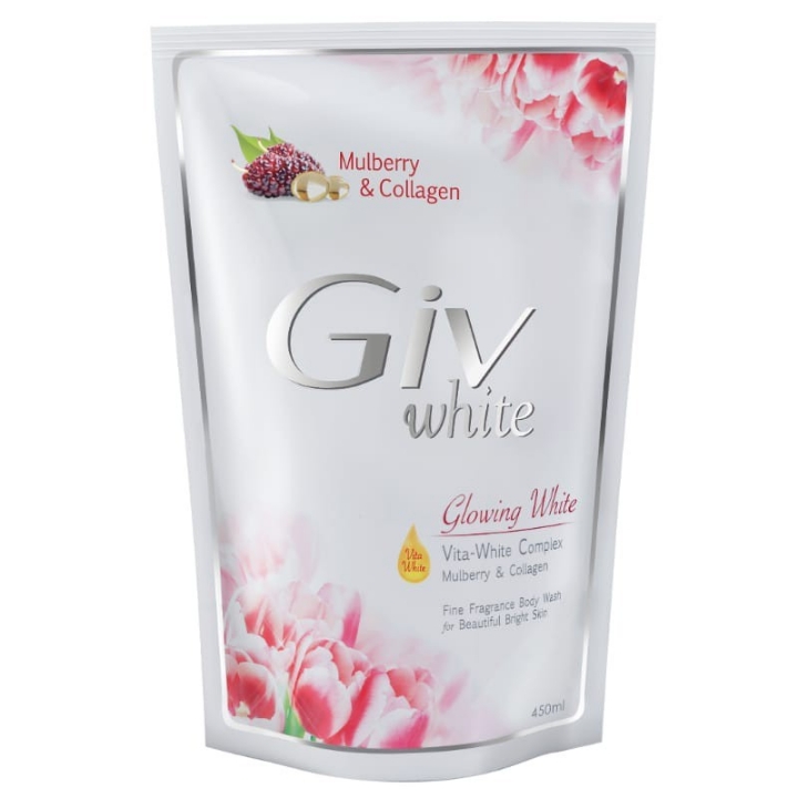 Giv Body Wash Glowing White Mulberry  Collagen 450Ml