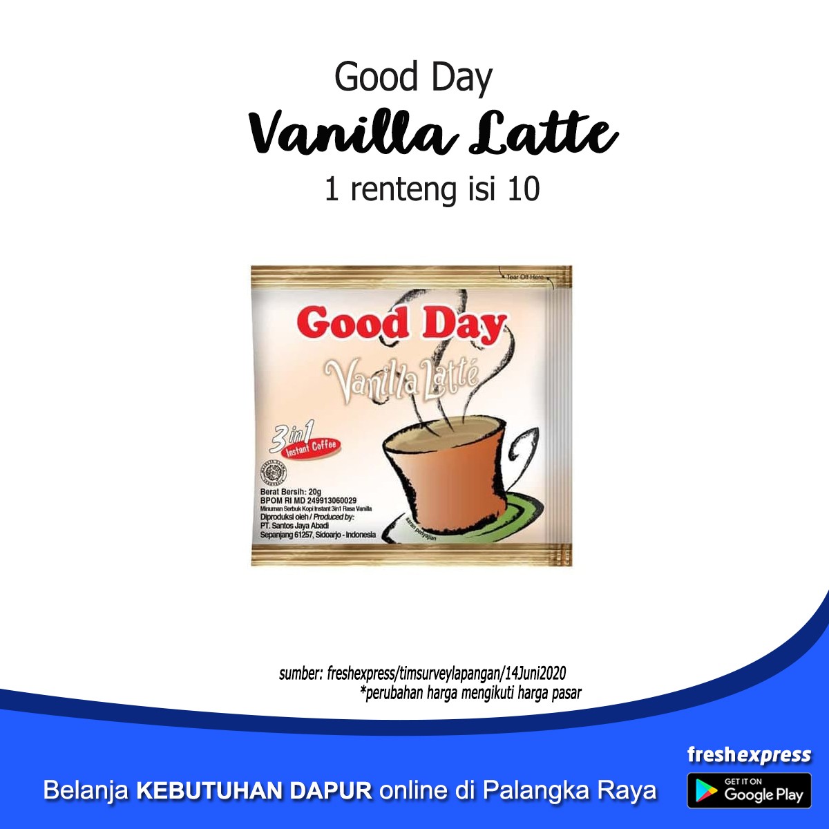 Good Day Vanilla Latte Isi 10