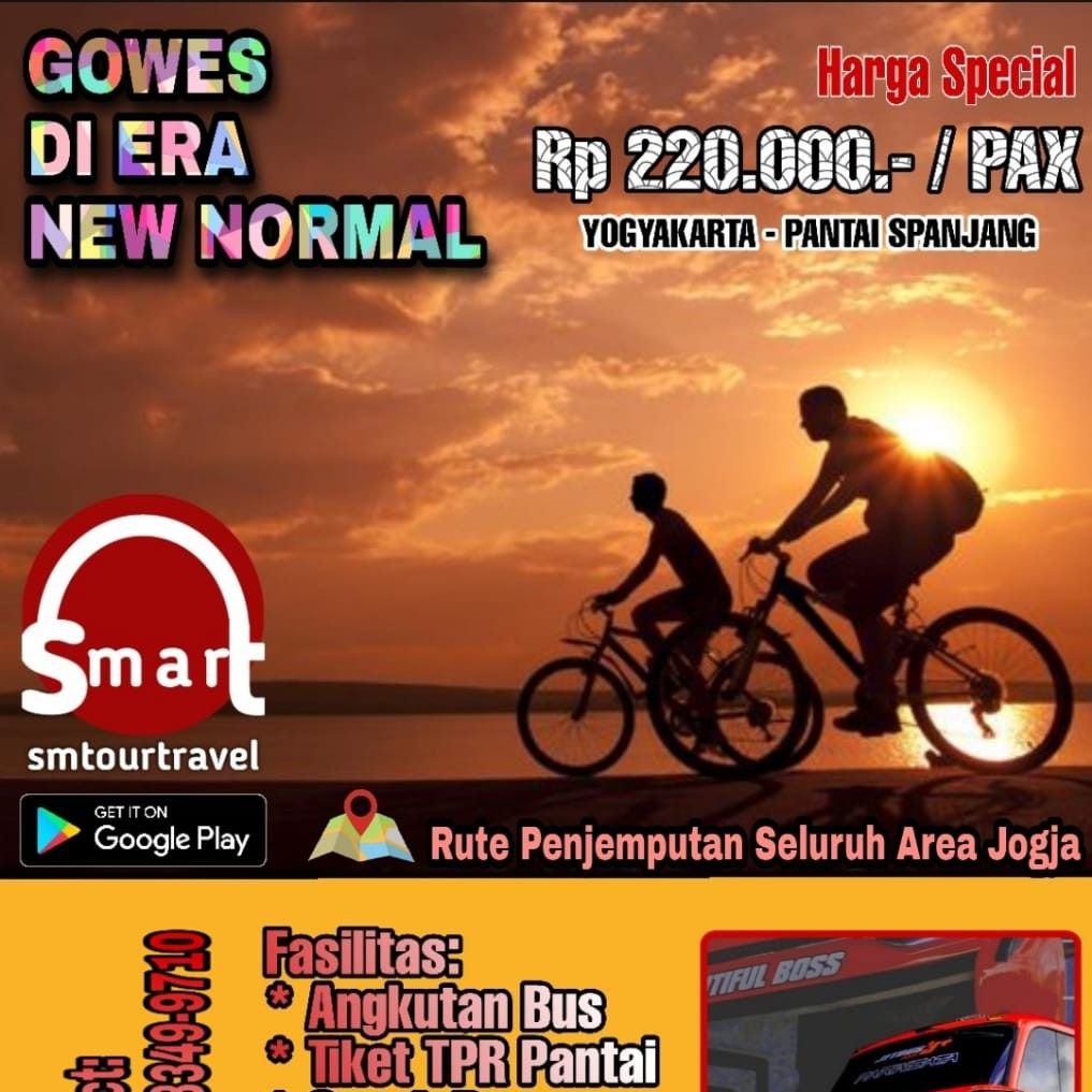 Gowes Di Pantai Sepanjang