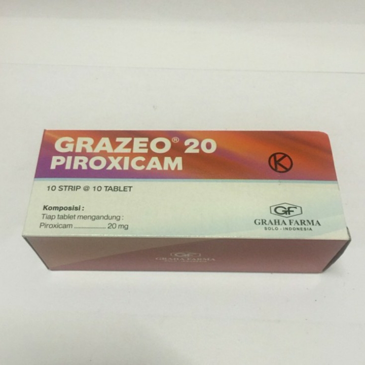 Grazeo 20mg Atau Piroxicam 20mg