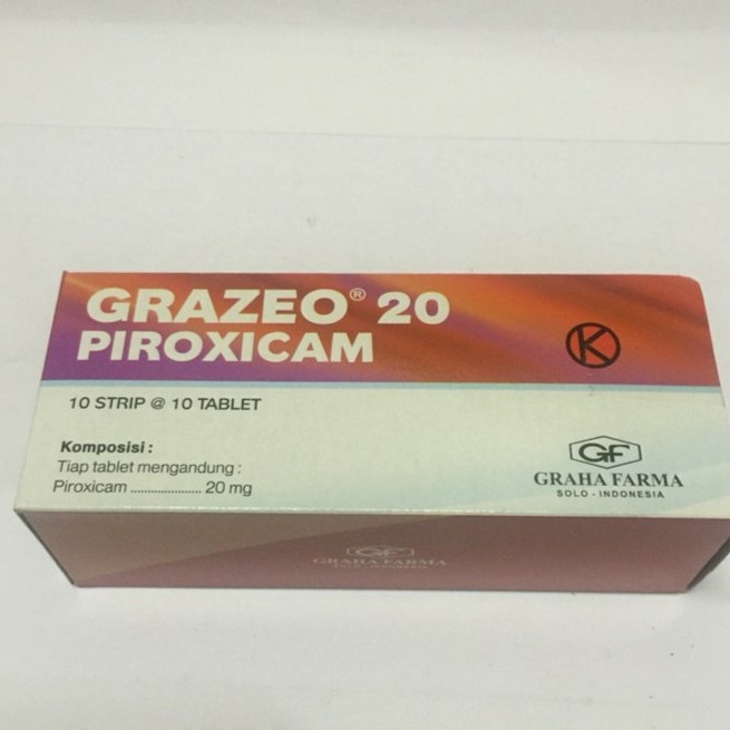 Grazeo 20mg Atau Piroxicam 20mg