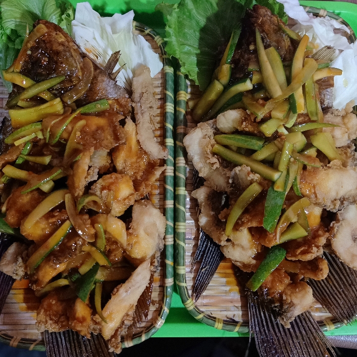 Gurame Villet Saus Padang Tanpa Nasi