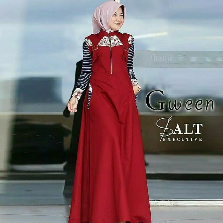 Gween Maxi Dress  Gamis Modis  Gamis Remaja  Busana Muslim