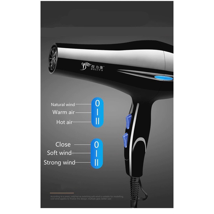 HAIR DRYER DELIYA 1200W PENGERING RAMBUT - KIT 3
