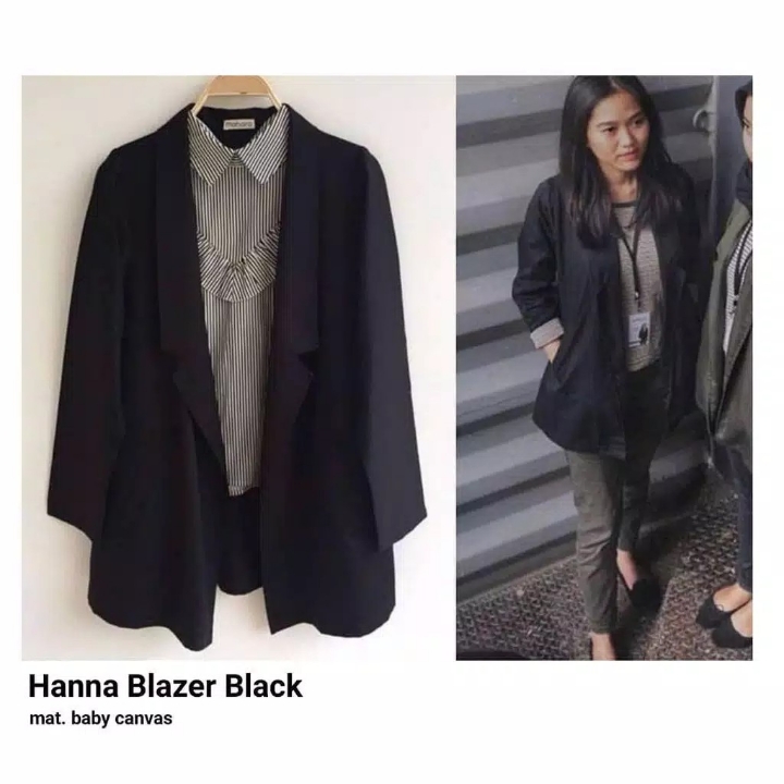 HANNA BLAZER  BAHAN BABY CANVAS PREMIUM  TERSEDIA 9 WARNA  FLZ009 3