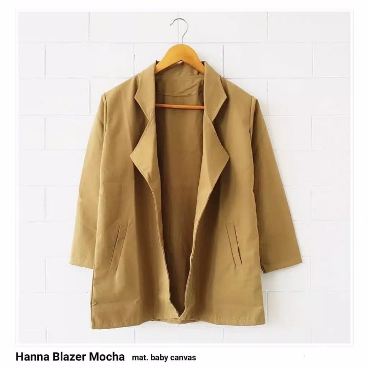 HANNA BLAZER  BAHAN BABY CANVAS PREMIUM  TERSEDIA 9 WARNA  FLZ009 5
