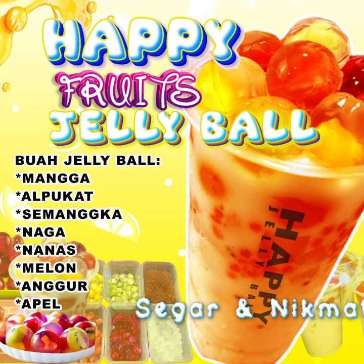 HAPPY FRUUTS JELLY BALL CUP KECIL