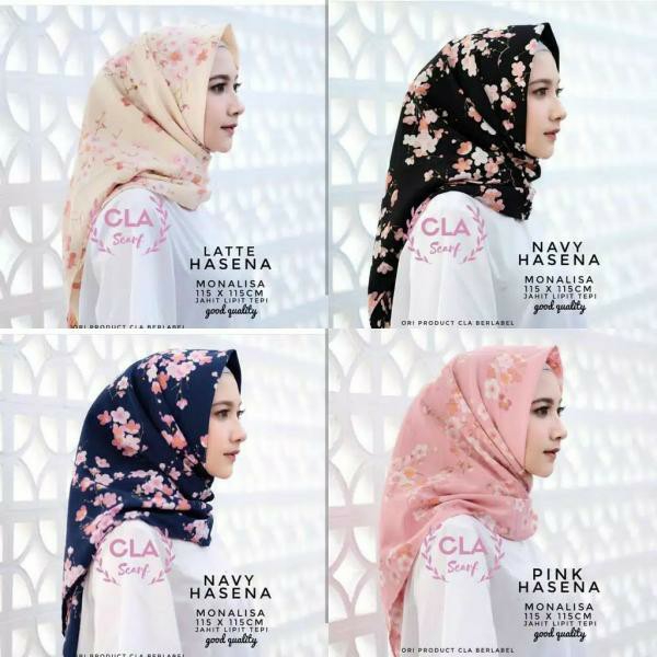 HASENA SEGI EMPAT SQUARE MAXMARA JILBAB HIJAB KHIMAR BERGO KERUDUNG