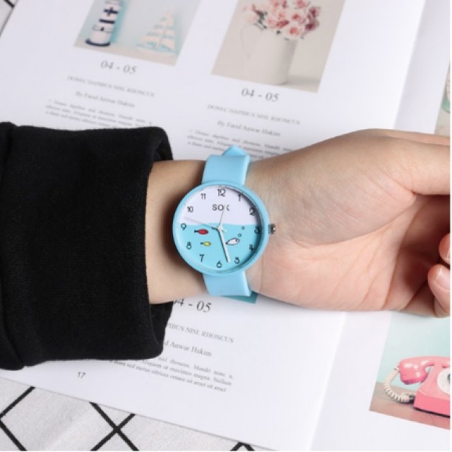 HC J-140 JAM TANGAN ANAK MOTIF IKAN 3