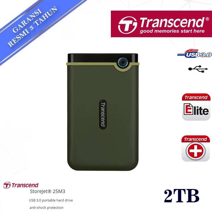 HD Eksternal HD Transcend Storejet 25M3 2Terabyte 2