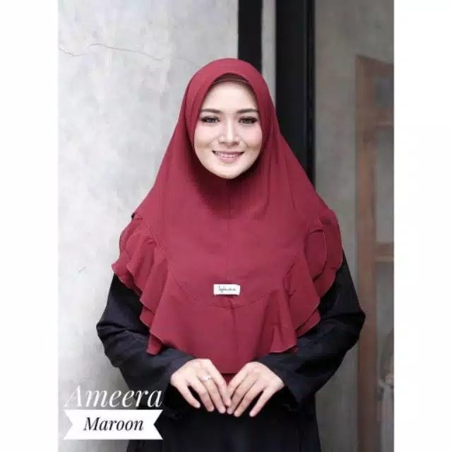 HIJAB KHIMAR AMEERA DIAMOND  JILBAB INSTAN KHIMAR PET AMEERA