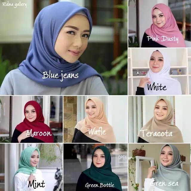 HIJAB POLYCOTTON  BELLA SQUARE PART 1 3