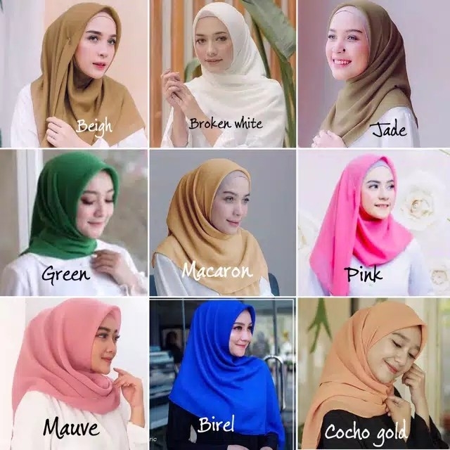 HIJAB POLYCOTTON  BELLA SQUARE PART 1 4