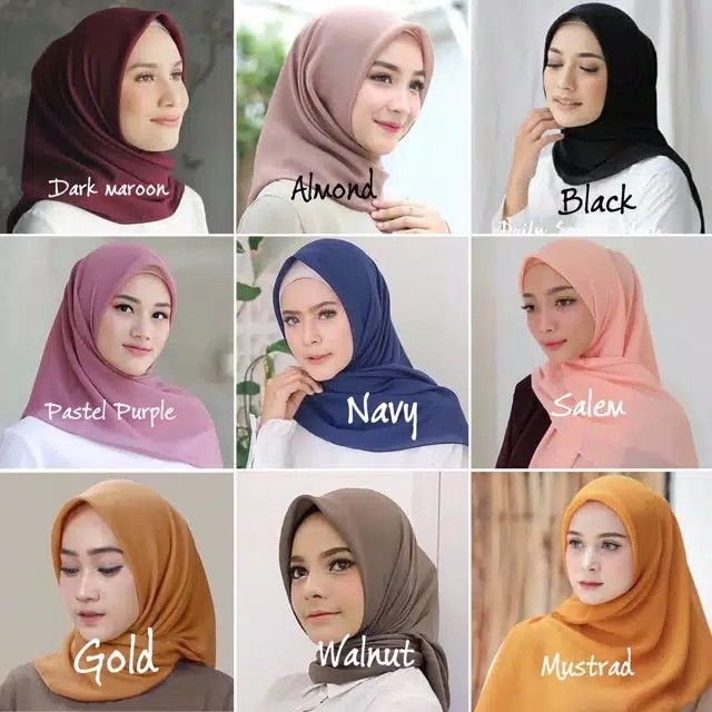 HIJAB POLYCOTTON  BELLA SQUARE PART 1 5