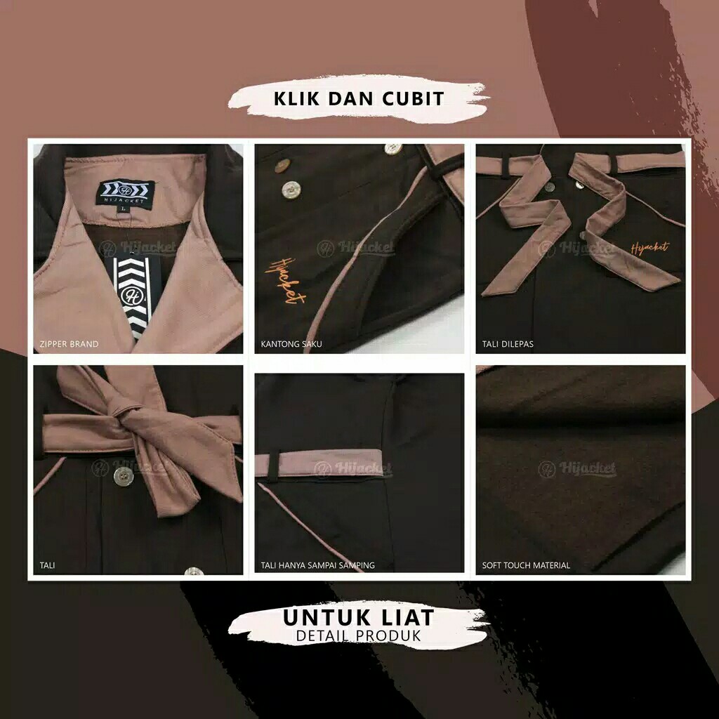 HIJACKET ELNARA  JAKET MUSLIMAH  JAKET SYARI jaket wnita 4