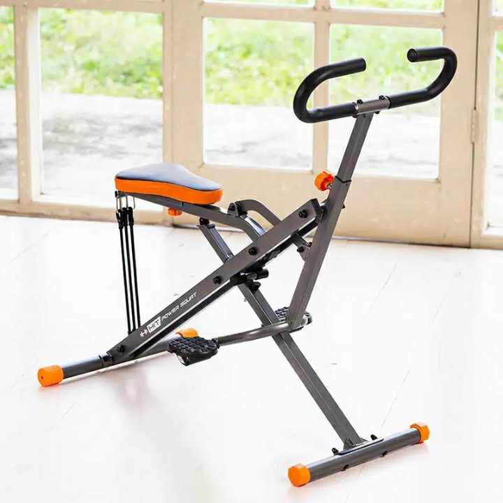 HIT POWER SQUAT - ALAT FITNESSGYM RUMAH - Abu-Abu Tua