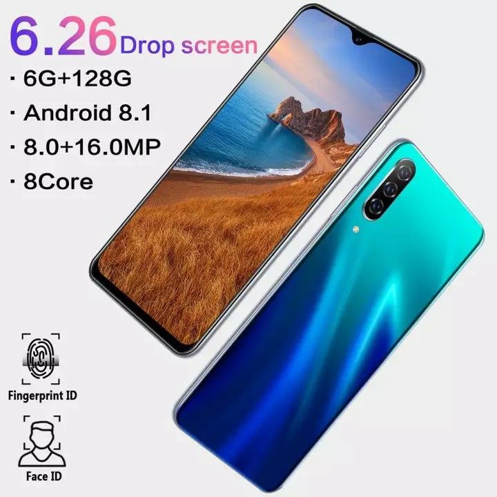 HP MURAH under LayarWajah Smartphone Tak Terkunci A50 626 Inch 3