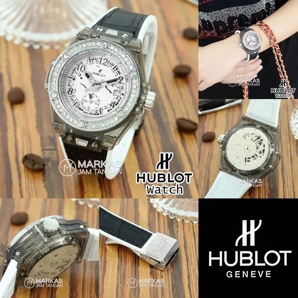 HUB LOT big Bang Diamond Leather JAM TANGAN WANITA 