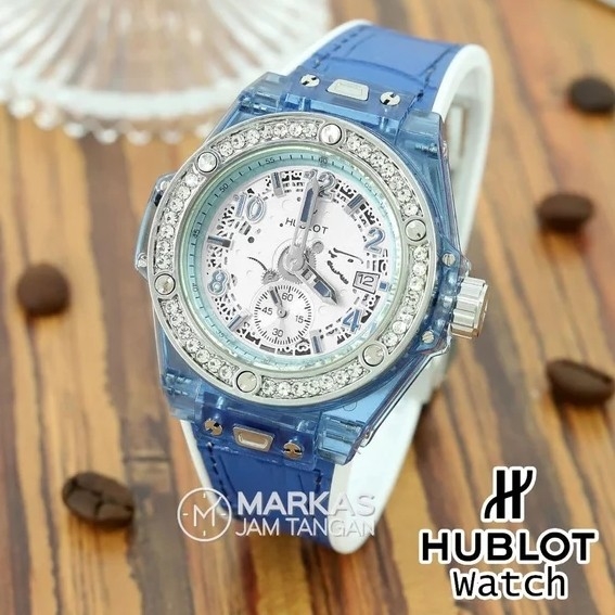 HUB LOT big Bang Diamond Leather JAM TANGAN WANITA  3