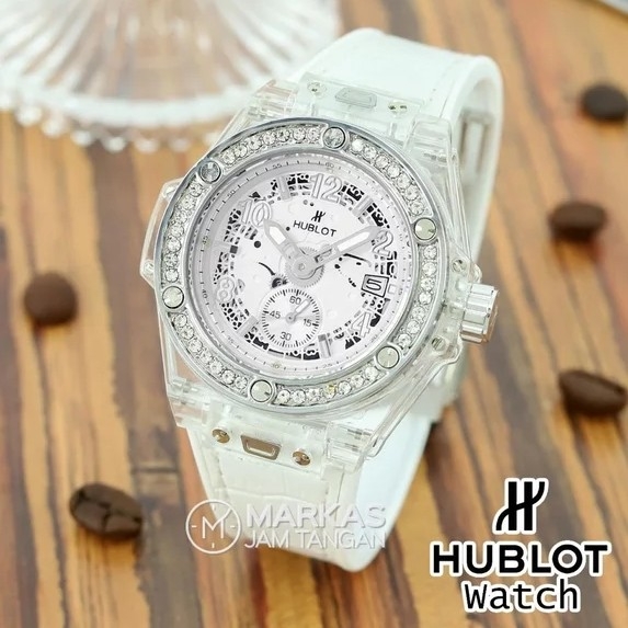 HUB LOT big Bang Diamond Leather JAM TANGAN WANITA  5