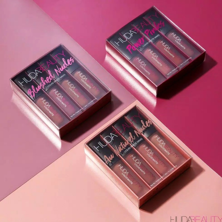 HUDA 4 IN 1 BEAUTY LIQUID MATTE MINIS NEW EDITION