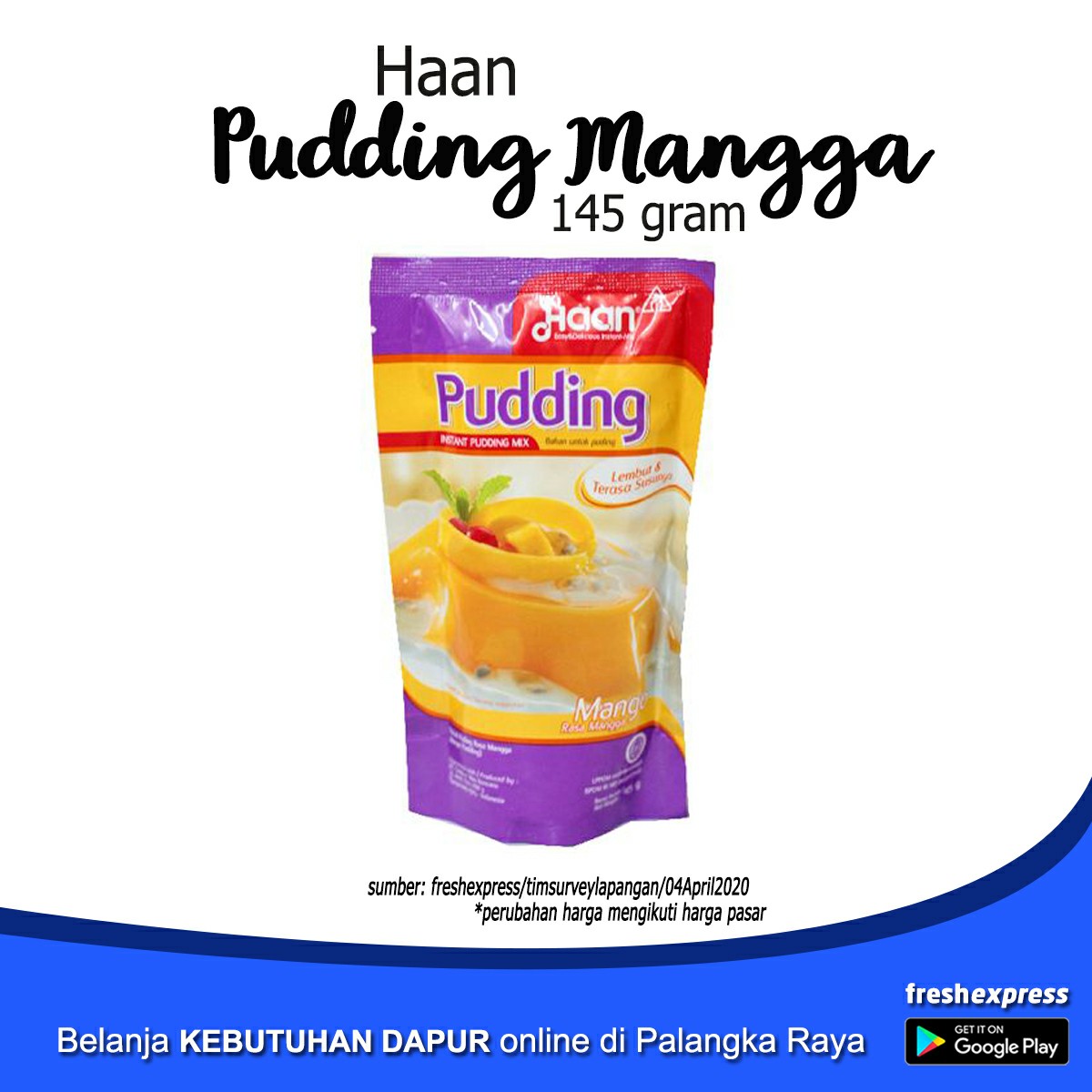Haan Pudding Mangga 145 Gram