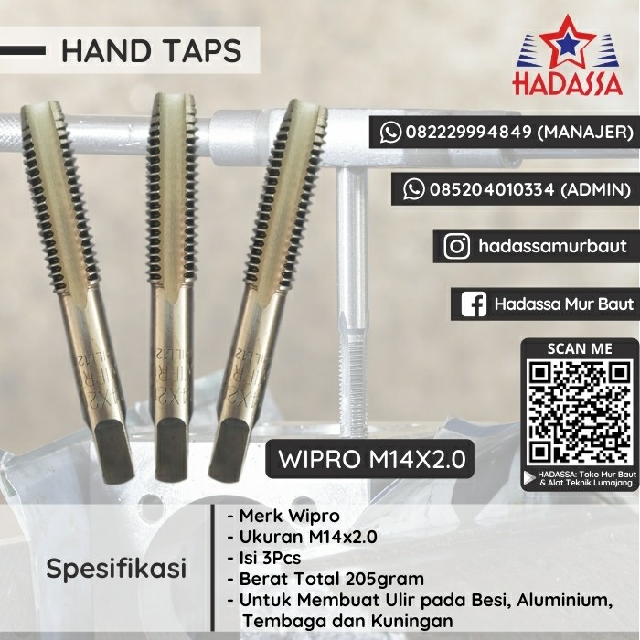 Hand Taps Wipro M14x2