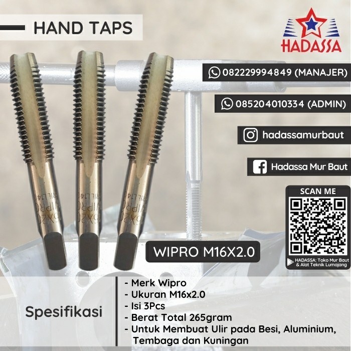Hand Taps Wipro M16x2