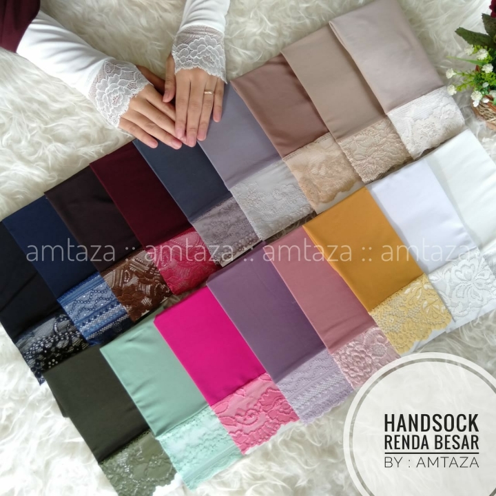 Handsock Jempol Renda Besar