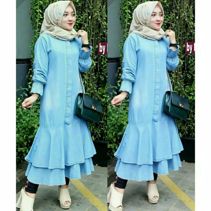 Hanin Tunik Jeans  Tunik Wanita