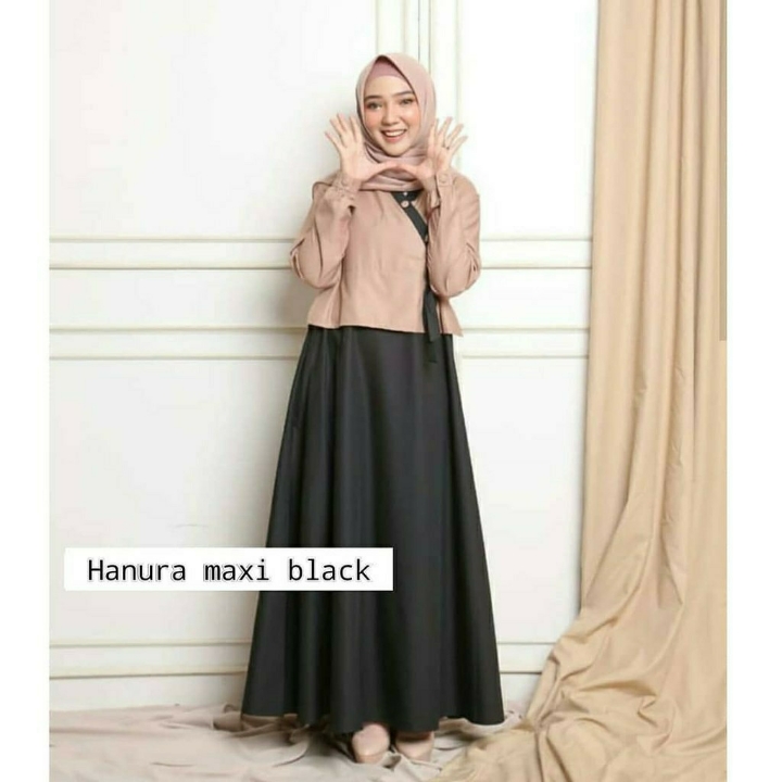 Hanura Maxi  Gamis Remaja  Dress Muslim Modern