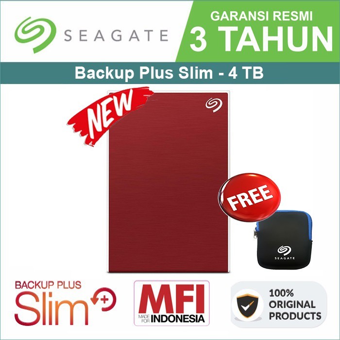 Harddisk Eksternal Seagate Backup Plus 4TB HD USB 3 2