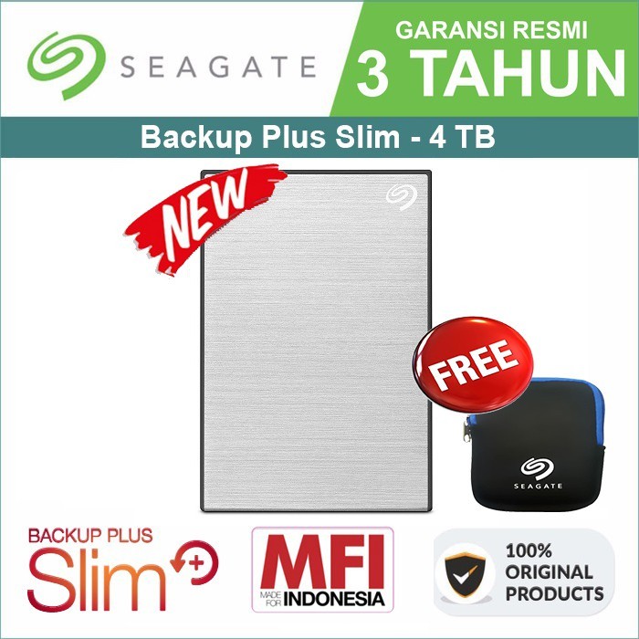 Harddisk Eksternal Seagate Backup Plus 4TB HD USB 3 3