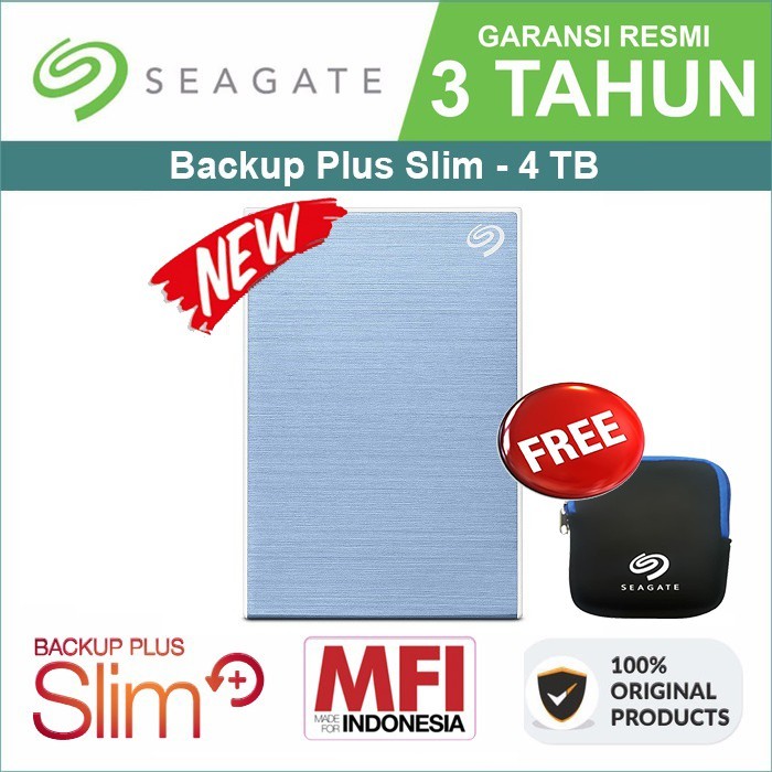 Harddisk Eksternal Seagate Backup Plus 4TB HD USB 3 4