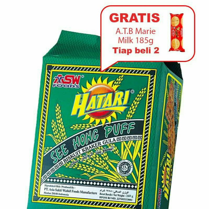 Hatari Crackers See Hong Puff Sugar 260G