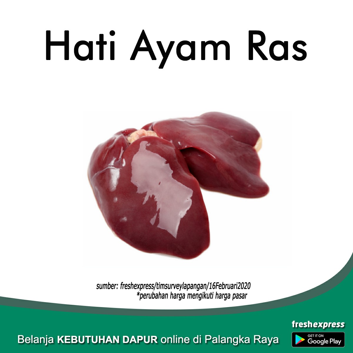 Hati Ayam Ras - 1Pcs