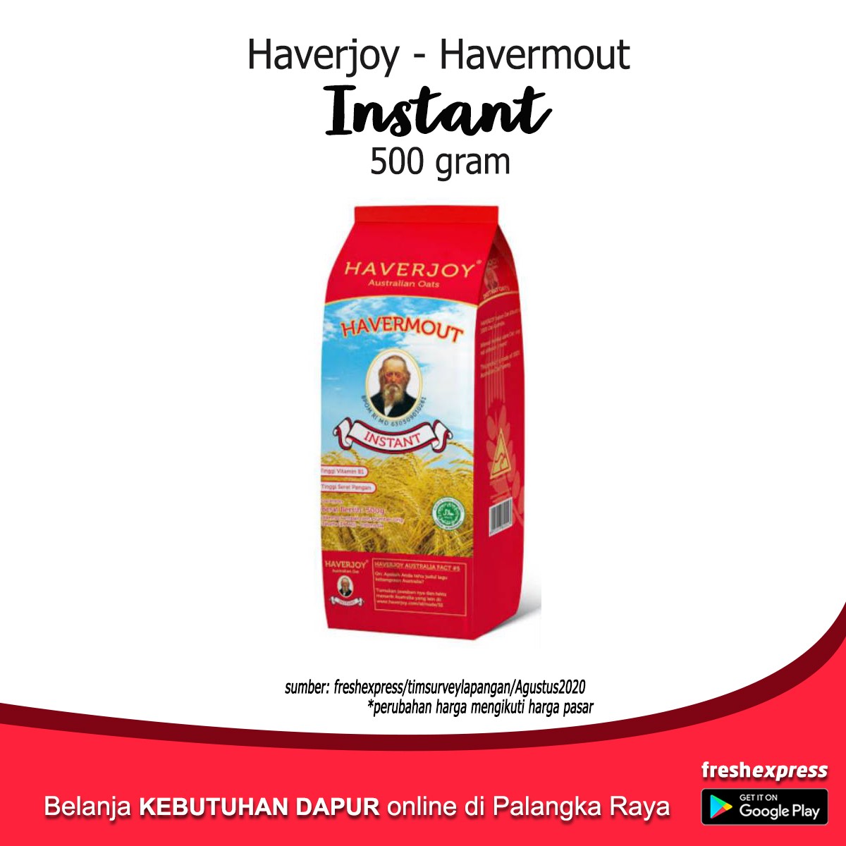 Haverjoy - Havermout Instant 500 Gram