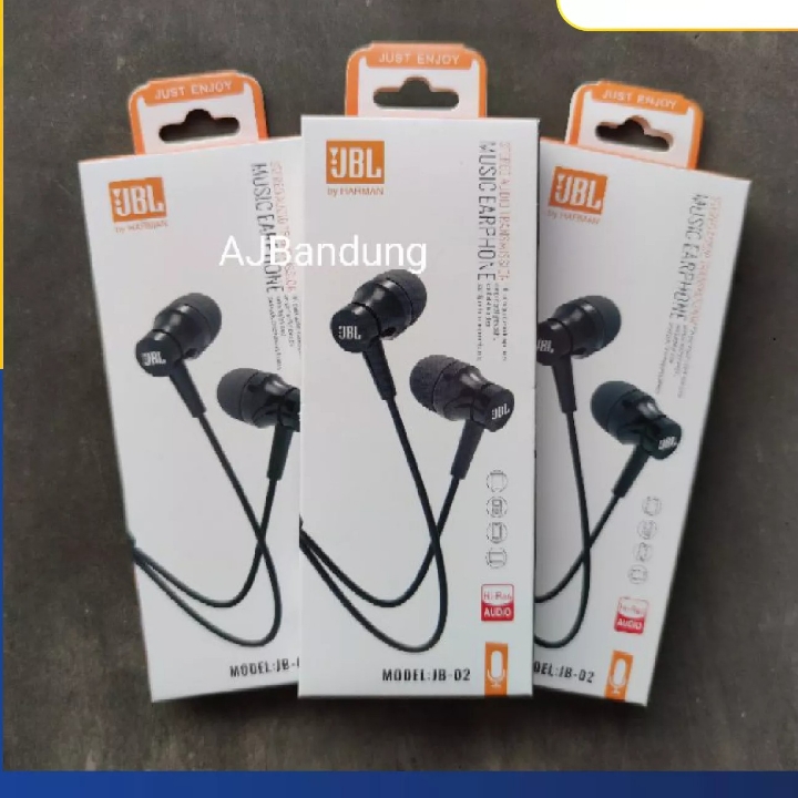 Headset JBL Bass Earphone JB 02 Handsfree