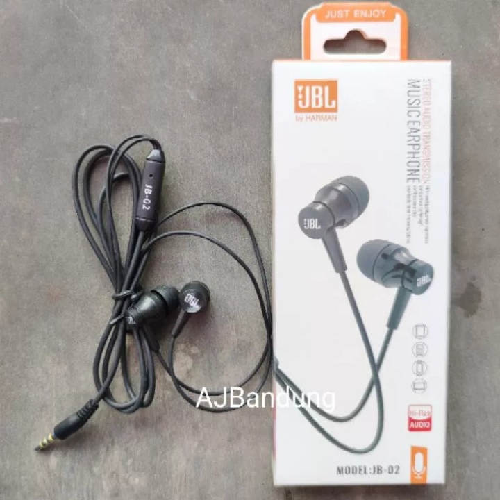 Headset JBL Bass Earphone JB 02 Handsfree 2