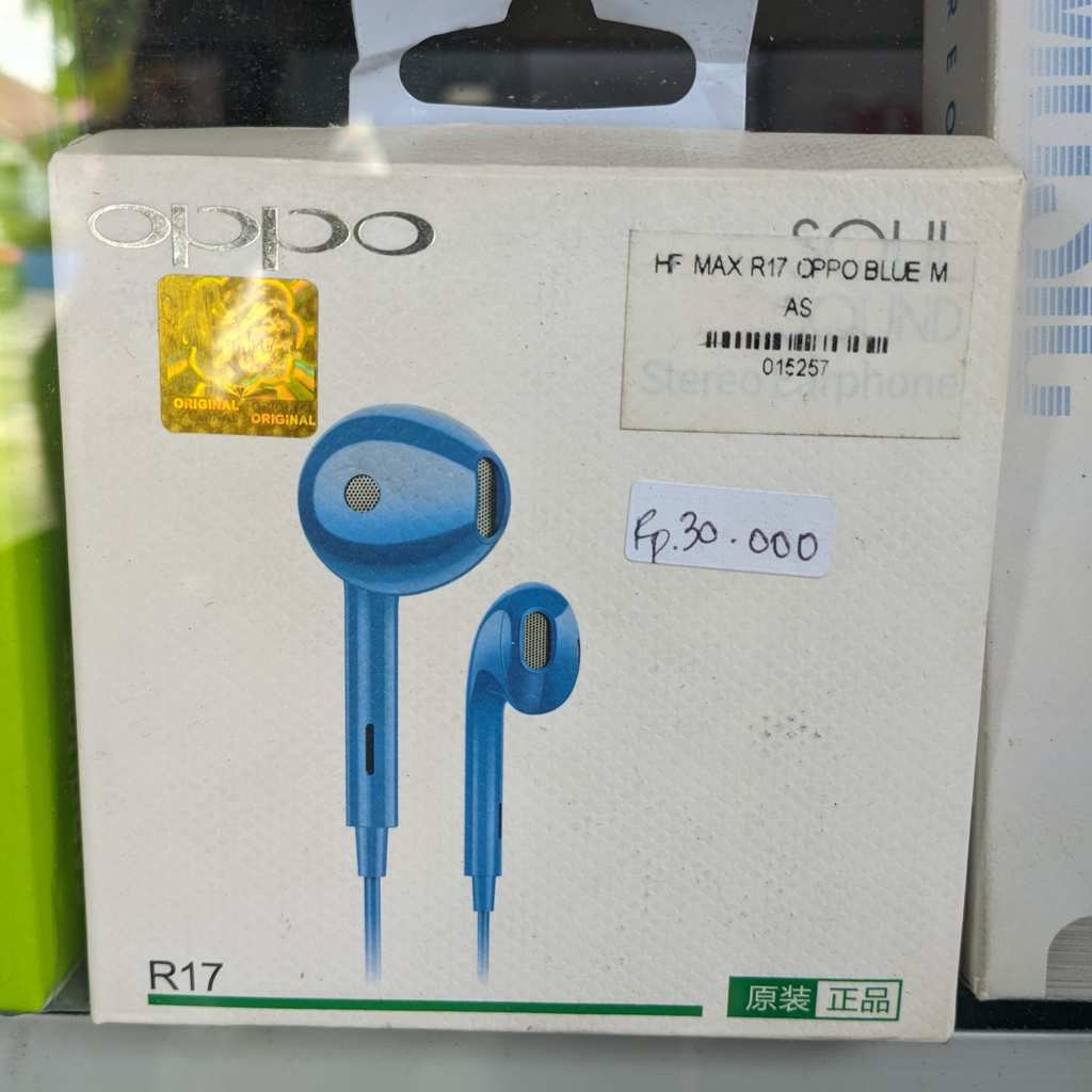 Headset Oppo Biru Original Sein