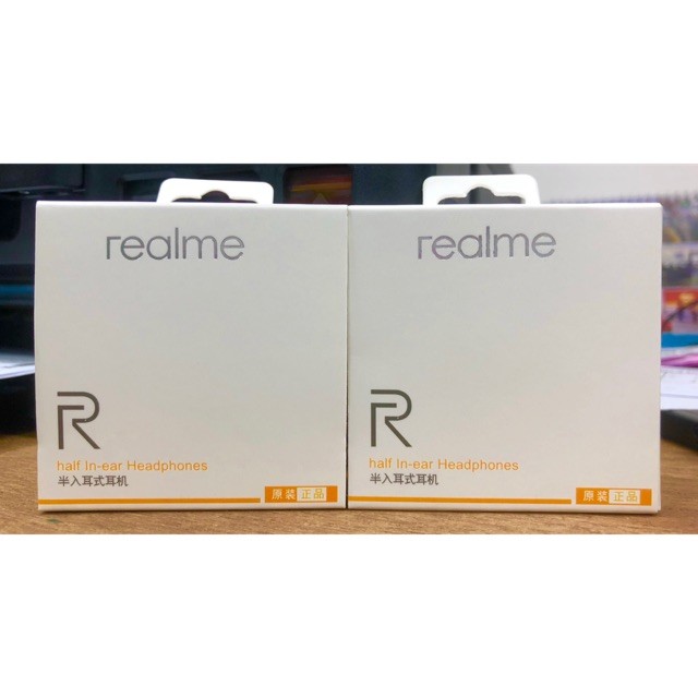 Headset Realme Half In Ear Earphone Handsfree 2