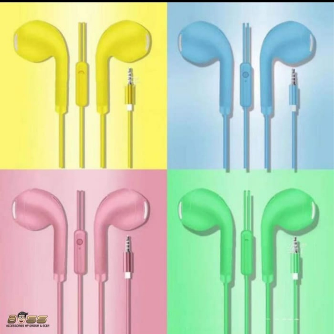 Headset Stereo U19 Macaron Handsfree Extra Bass Earphone U 19 3