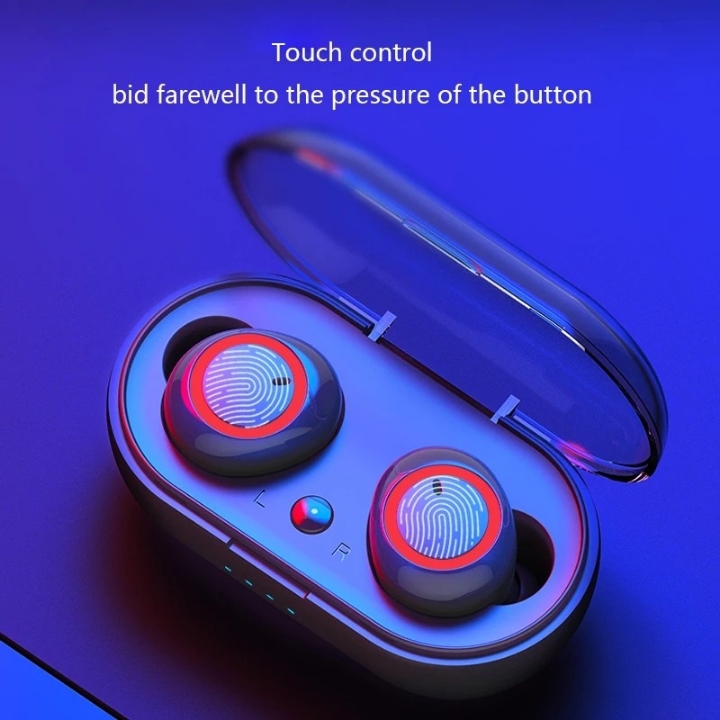 Headset WK V50 Tws Bluetooth Earphone 3D Stereo