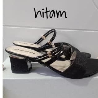 Heels Hak Tahu Mokka TU01 - Hitam 2