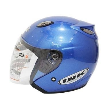 Helm INK Centro Basic Biru Metalik - Not Ori