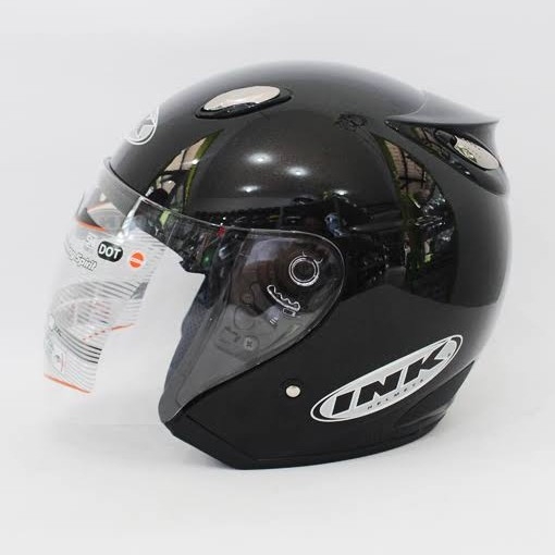 Helm INK Centro Basic Hitam Metalik - Not Ori