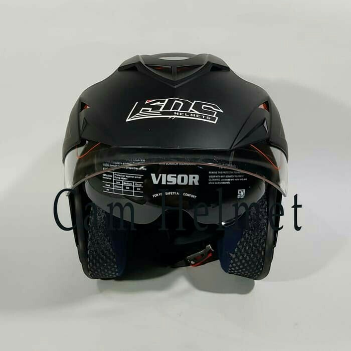 Helm KNC 2 Kaca 46 Rossi Black Doff Yellow 5