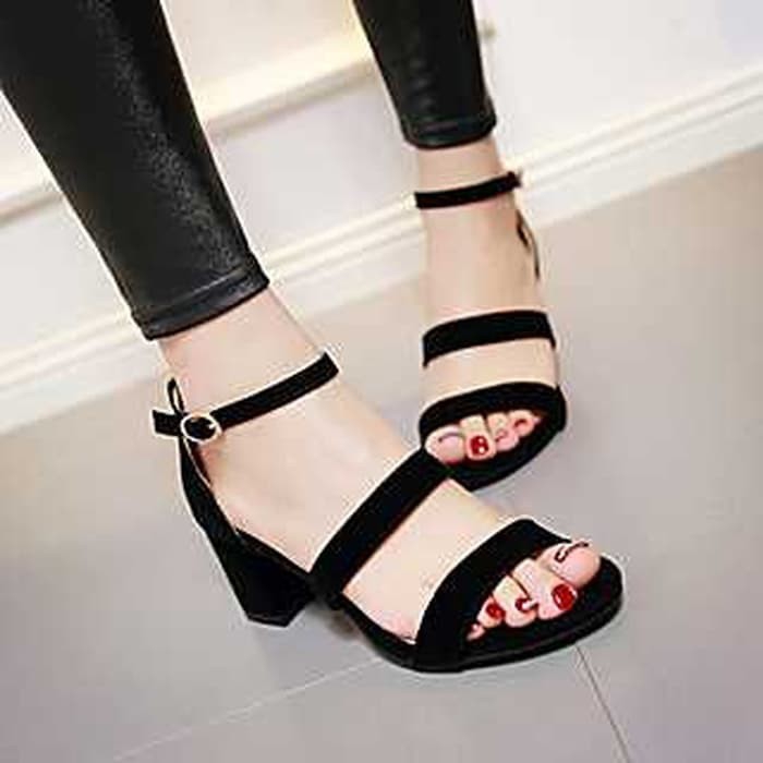 High Heels Wanita Hak Tahu Hitam